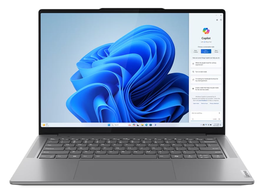 ნოუთბუქი Lenovo Yoga Pro 7 14IMH9 (83E20046RK) | 14.5" 3K (3072x1920) IPS 400nits Glossy / Anti-fingerprint, 100% P3, 100% sRGB, 120Hz, Eyesafe | Intel® Core™ Ultra 5 125H, 14C/ 18T, up to 4.5GHz, 18MB | 32GB Soldered LPDDR5x-7467 | 1TB SSD M.2 2280 PCIe® 4.0x4 NVMe | Luna Grey | Windows® 11 Home | 2YrW