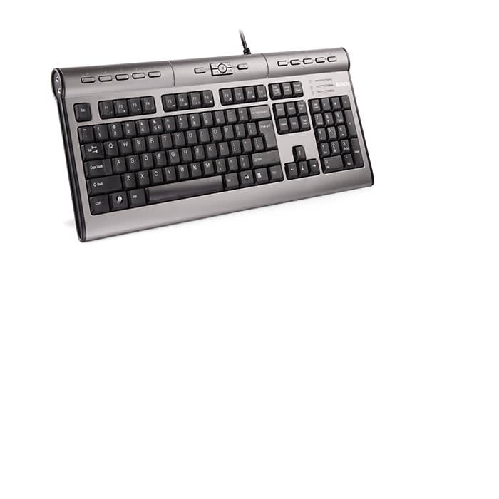 კლავიატურა A4Tech-KL-7MUU X-SLIM MULTIMEDIA KEYBOARD USB SILVER