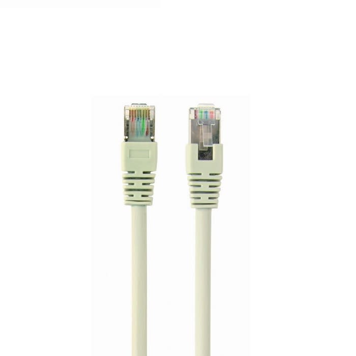 პაჩკორდი 2 მეტრიანი   Cablexpert/Gembird Cat6 FTP Patch cord, 2m, white. PP6-2M