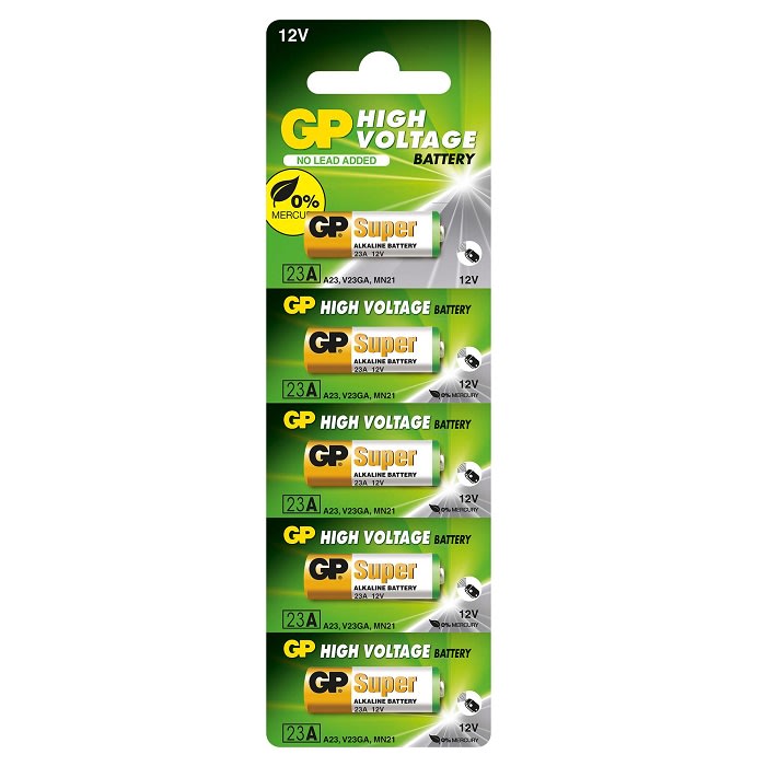 შეკვრა ელემენტების 5-ცალიანი GPPBA23AF002 23AF-U5 Alkaline for Remote control 12.0V GP 4891199042140