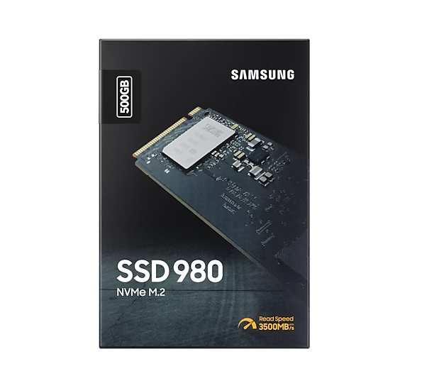 SSD დისკი 500Gb Samsung 980 (MZ-V8V500BW) internal SSD, M.2, 500 GB, PCI-E x4, read: 3100 MB/s, write: 2600 MB/s, TLC