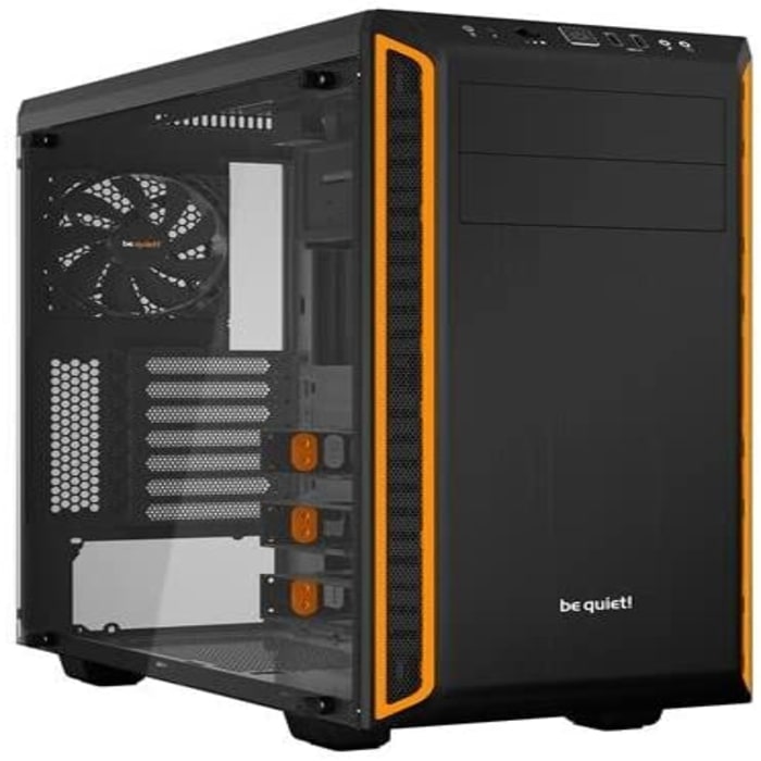 კომპიუტერის ქეისი BGW20 be quiet! PURE BASE 600 Orange rev.2, W/O PSU, ATX ,  2xUSB3.2, 7xExp Slot, 12x2.5", 5x3.5", 2x5.25"