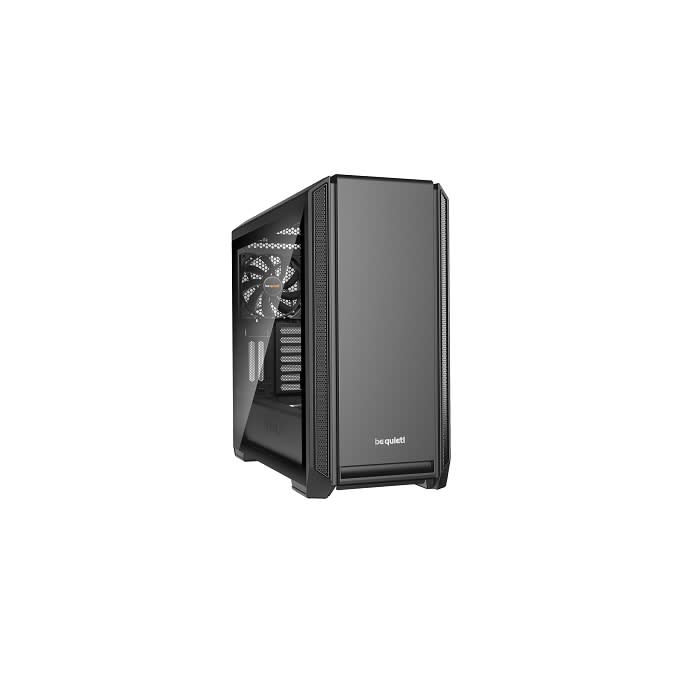 კომპიუტერის ქეისი be quiet! SILENT BASE 601 Window Orange, W/O PSU, E-ATX, Black (BGW25)