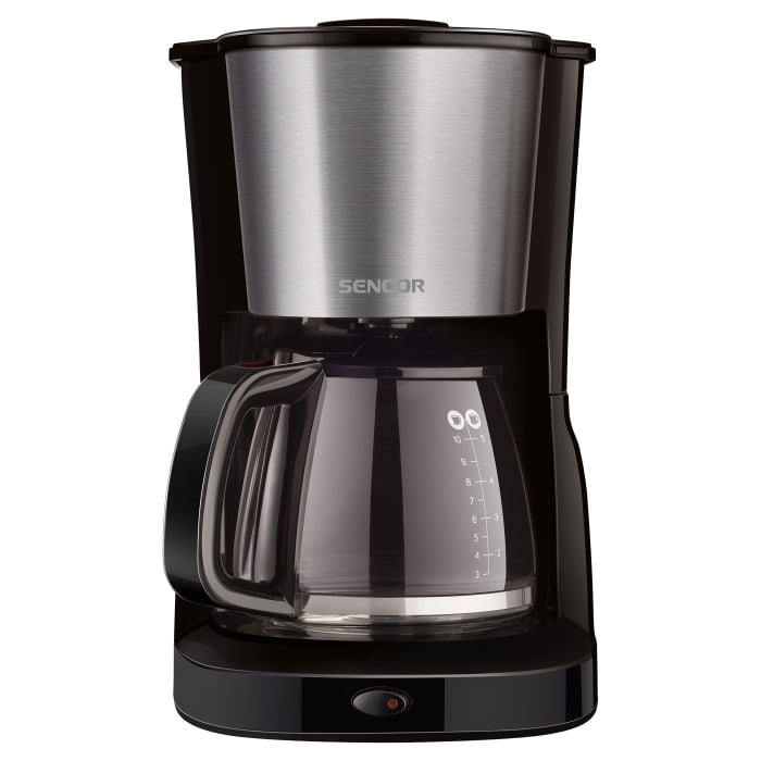 ყავის აპარატი  Sencor SCE 3050SS Coffee Maker,  1.25 Litre Water Tank, Glass Kettle, 1000watt, 215 х 205 х 325, 1,6kg