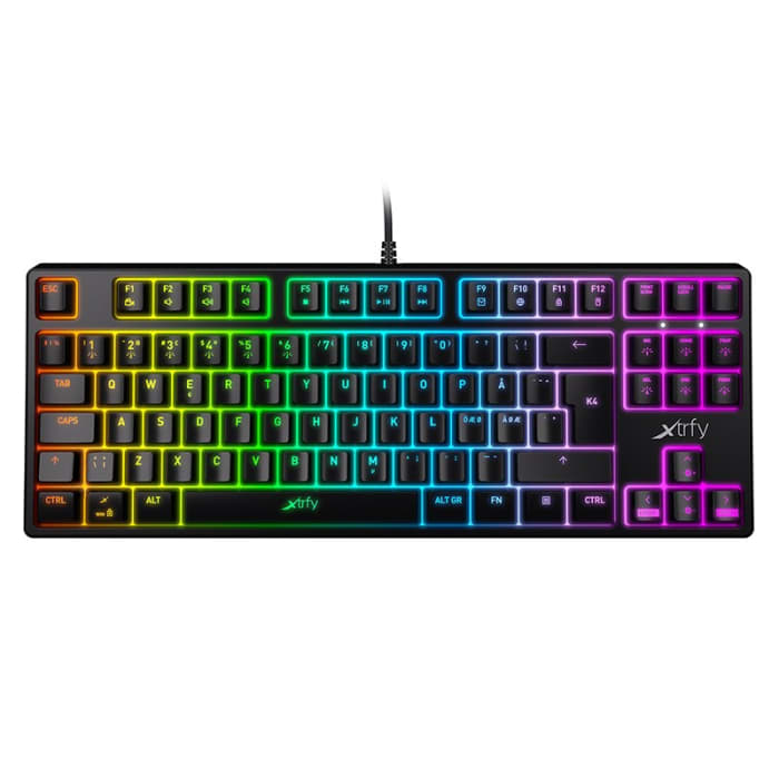 კლავიატურა/Xtrfy/Gaming keyboard/K4 TKL RGB/Kailh Red RU