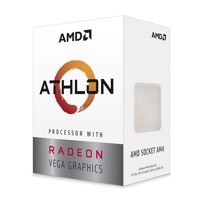 პროცესორი AMD CPU Desktop 2C/4T Athlon 3000G (3.5GHz,5MB,35W,AM4) tray, with Radeon Vega 3 Graphics