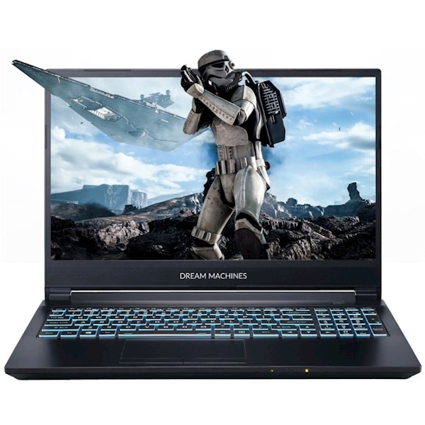 ნოუთბუქი Dream Machines Notebook G1650-15 15.6FHD IPS 144Hz/Intel i5-11400H/16/500F/NVD1650-4/DOS