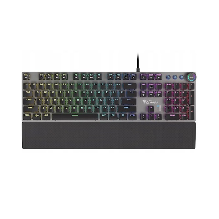 კლავიატურა Genesis  Gaming Mecanichal Keyboard Thor 400 RED  RGB US Layout with RGB Blacklight Windows XP, Vista, 7, 8, 10, USB