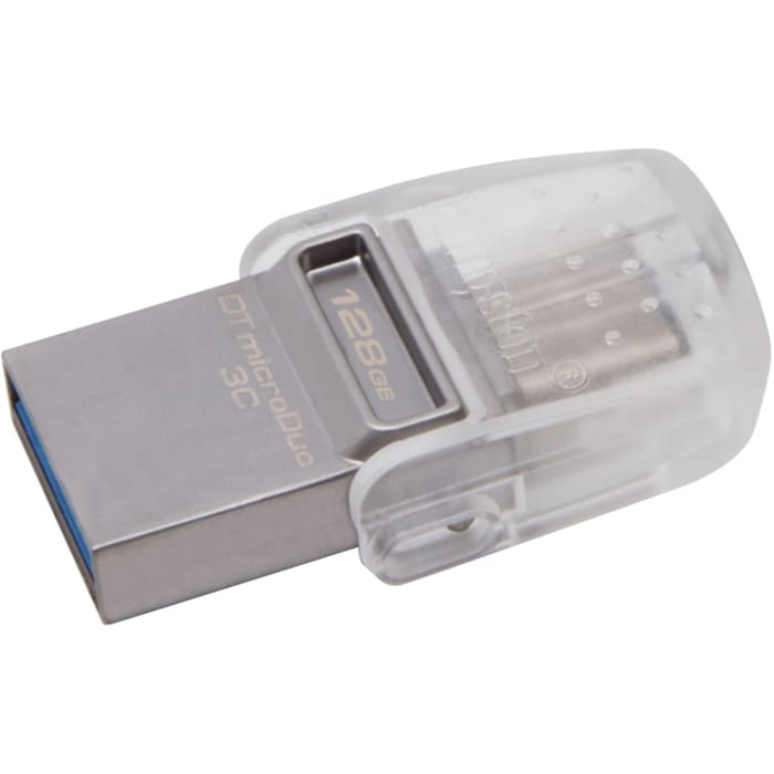 USB Flash Drive/ 64GB/ Kingston 64GB DataTraveler microDuo 3C USB 3.1 Type-C Flash Drive (DTDUO3C/64GB)