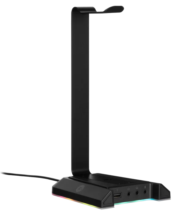 ყურსასმენის სადგამი 2E GAMING GST320 Headset Stand 3in1 RGB 7.1 USB Black
