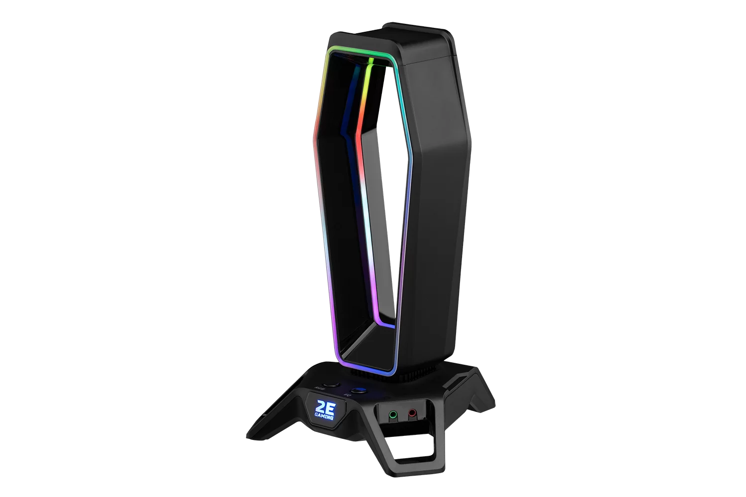 ყურსასმენის სადგამი 2E GAMING GST330 Headset Stand 3in1 RGB 7.1 USB Black