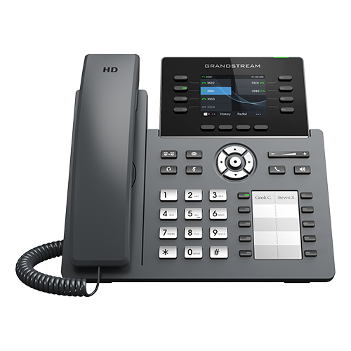 IP ტელეფონი Grandstream GRP2634 IP Phone PoE: 4 SIP, 8 line keys, Up to 32+10 Multi-Purpose keys, WiFi