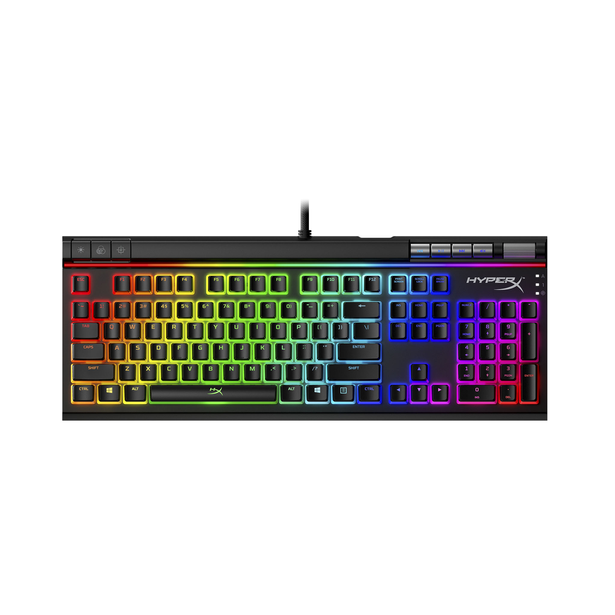 მექანიუკური კლავიატურა Mechanical Keyboard Gaming  <HKBE2X-1X-RU/G>   <4P5N3AX#ACB>    HyperX Alloy Elite 2 – Mechanical Gaming Keyboard, HX Red-RU 