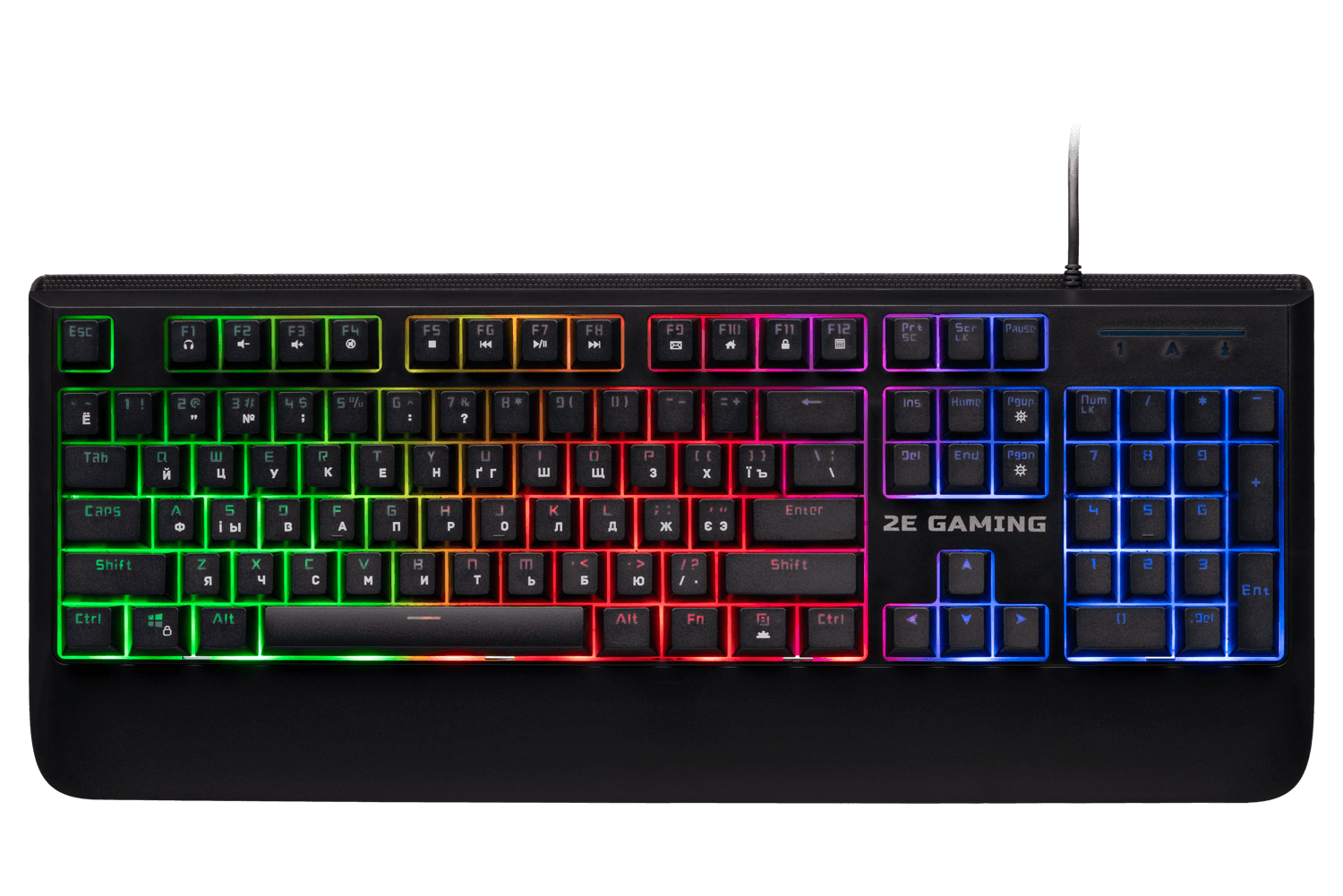 კლავიატურა (KG325 LED) 2E GAMING Keyboard KG325 LED USB Black Ukr