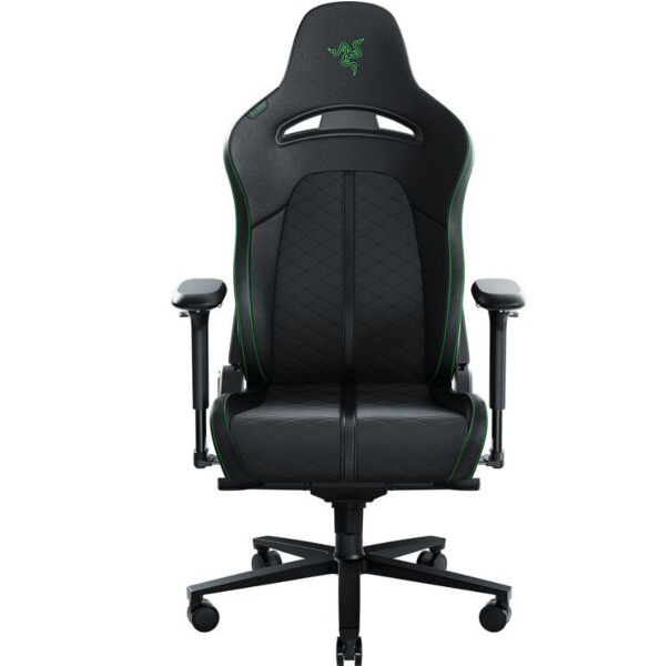 სათამაშო სავარძელი/ სათამაშო სკამი Razer  Gaming Chair Razer Enki (RZ38-03720100-R3G1) Black / Green,  RECOMMENDED WEIGHT < 136 kg