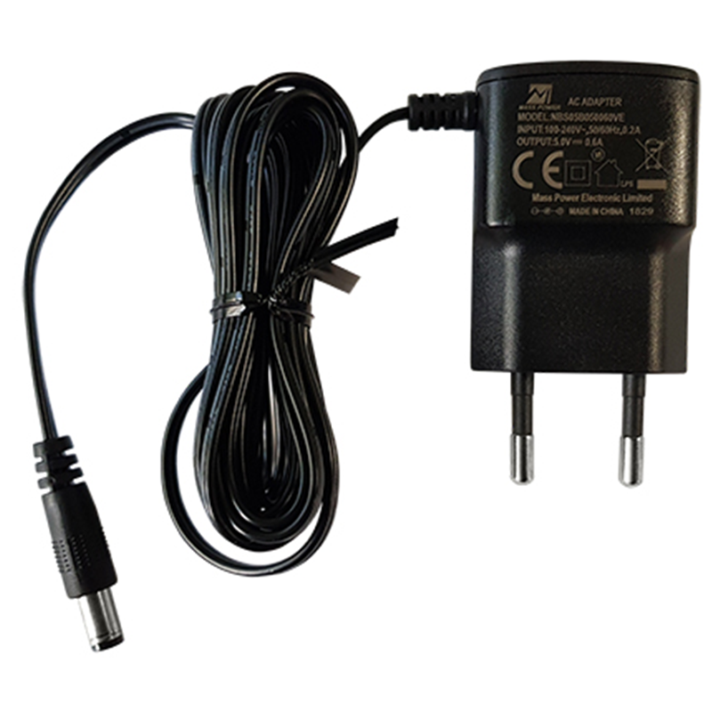 კვების ბლოკი 5V/600mA_PSU European Style Power Supply 5V/0.6A