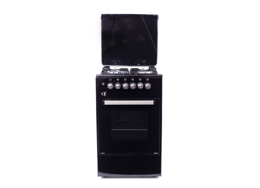 გაზქურა Oz OE 5040 W / OSE50X50B4 Coocker, 4Gas, Oven-Electric, 50x50x85, White, Top metal