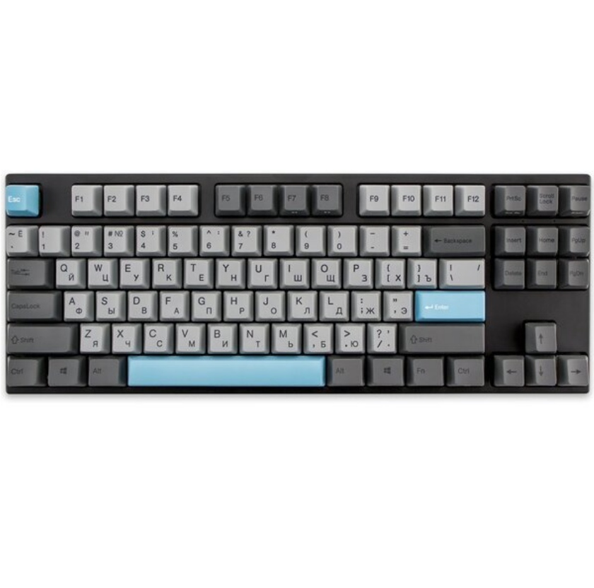 მექანიკური კლავიატურა Gaming keyboard Varmilo MA87M V2 Moonlight, EC Rose V2,RU (A33A023B0A3A06A007), switches Varmilo EC Rose V2,  switch-type Red, Key backlight, interface USB,  keys 87