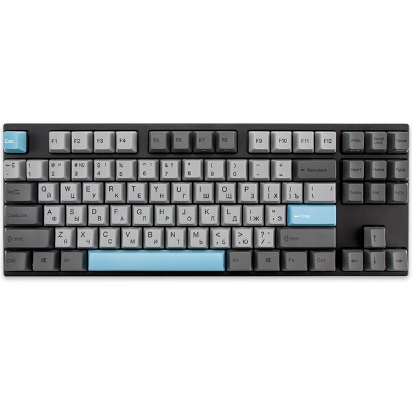 მექანიკური კლავიატურა Gaming Mechanical keyboard Varmilo Keyboard MA87M V2 CMYK, EC Ivy V2,RU (A33A024B1A3A06A007), Wired 1.5m