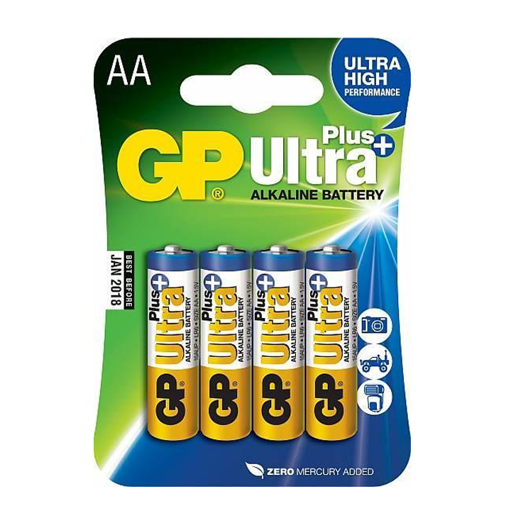 შეკვრა ელემენტების AA 4-ცალიანი GPPCA15UP032 15AUP-U4 ULTRA+ ALKALINE (LR6) GP 4891199100277