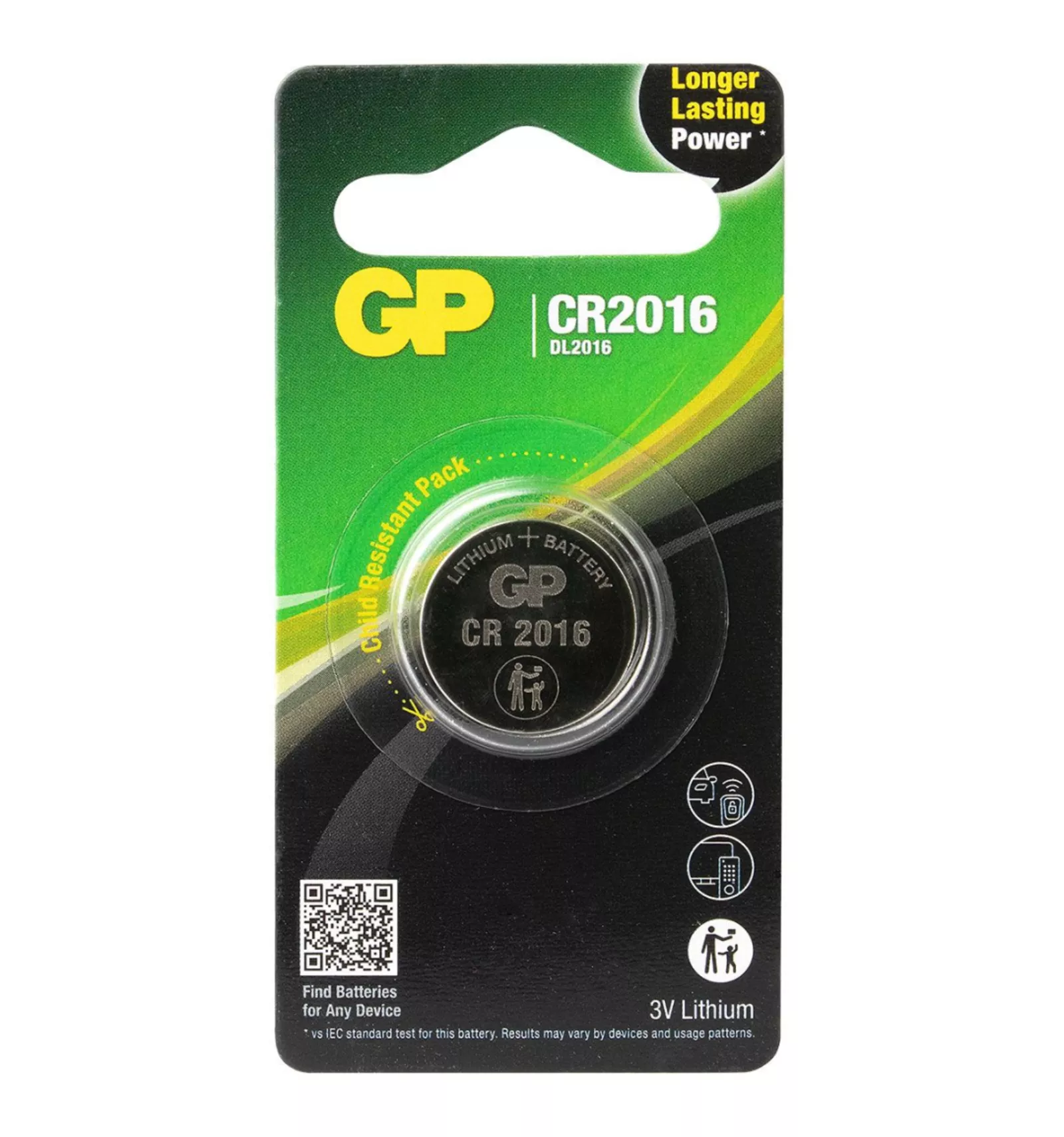 ელემენტი GPPBL2016140 (CR2016) CPU1 LITHIUM GP 4891199003707