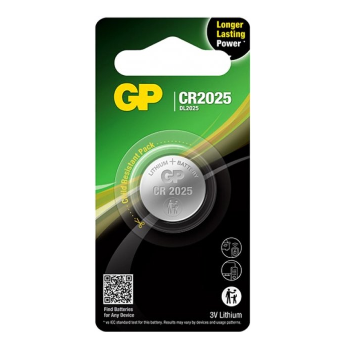 ელემენტი GPPBL2025152 (CR2025) LITHIUM GP 4891199003714