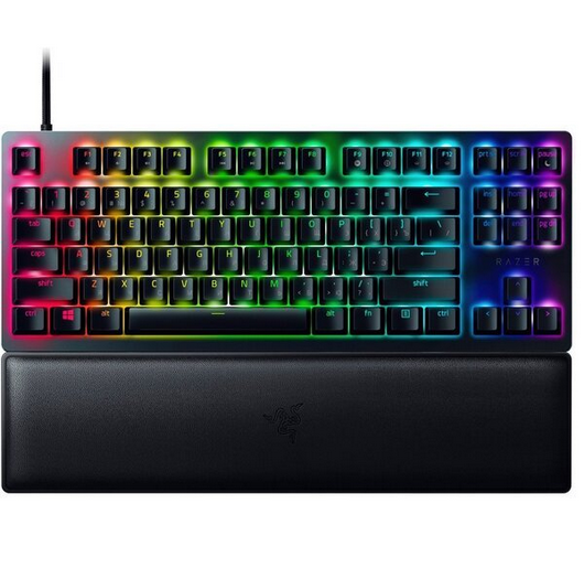 კლავიატურა/მექანიკური კლავიატურა Razer Gaming Keyboard (RZ03-03941400-R3R1) Huntsman V2 Tenkeyless Purple Switch USB RU Black RZ03-03941400-R3R1