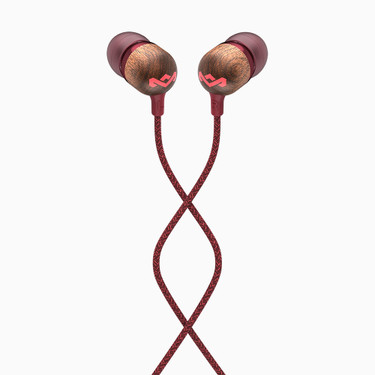 ყურსასმენი  House of Marley EM-JE041-RD  Smile Jamaica In-Ear Headphones With Remote And Microphone Red