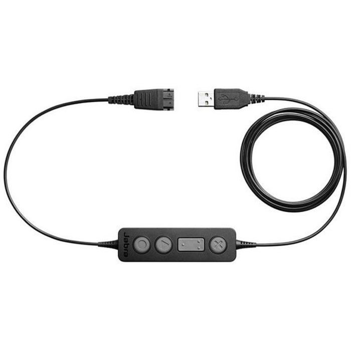 USB ადაპტერი Jabra 260-19 LINK 260 MS USB to QD Link Adapter, Black