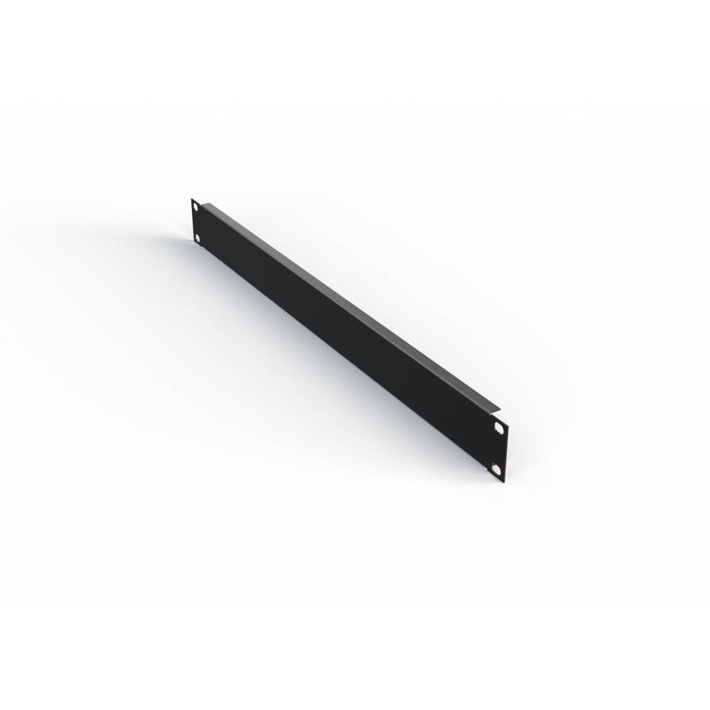 19" blank panel 1U, color RAL 9005  4O-BP1U