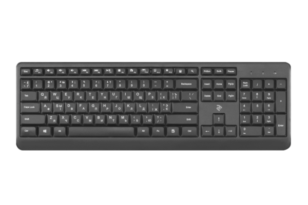 კლავიატურა 2Е Wireless Keyboard KS220 WL Black (2E-KS220WB)