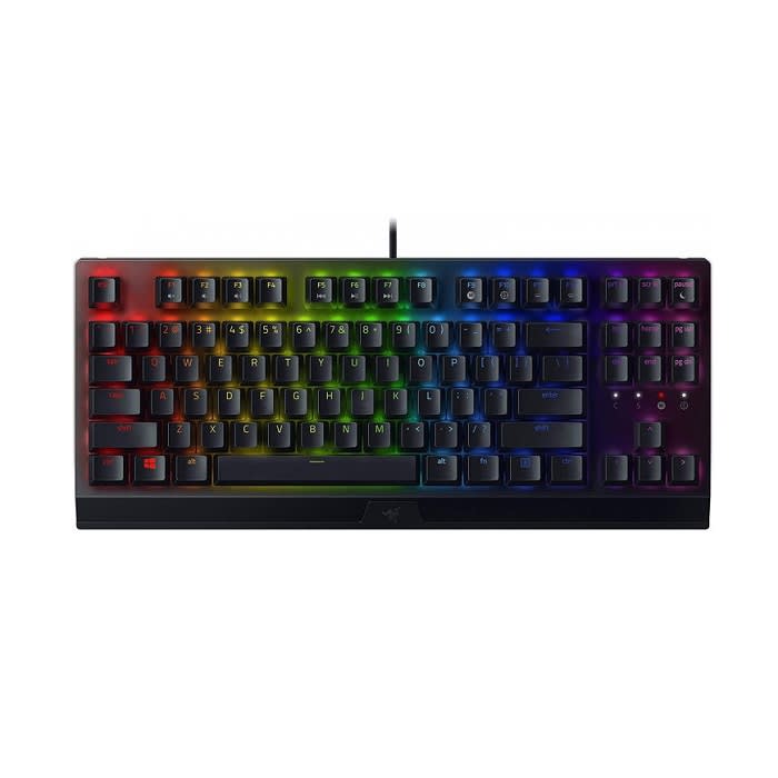 Razer Gaming Keyboard BlackWidow V3 Tenkeyless Green Switch USB RU RGB, Black