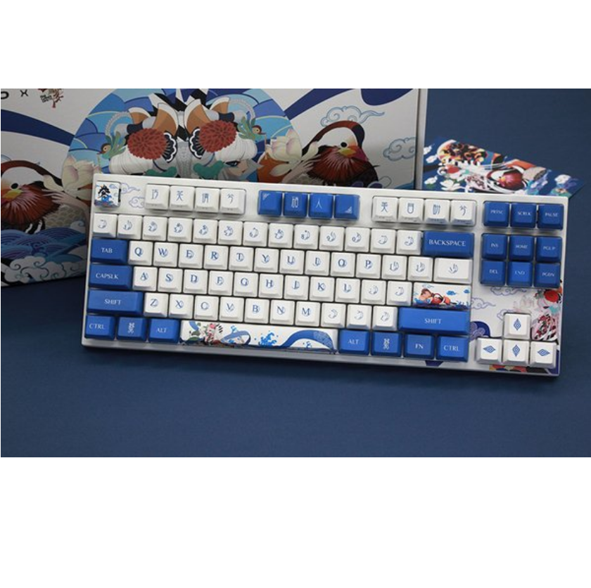 მექანიკური კლავიატურა Gaming Keyboard Varmilo VEA87 Lovebirds-I Cherry Mx Red (A23A002A3A0A01A003) switches Cherry MX Red, keys 87, INTterface USB