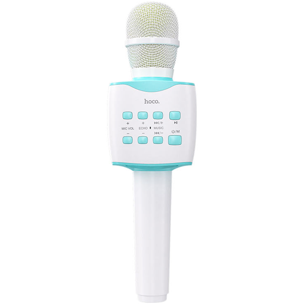 კარაოკე მიკროფონი Hoco 6931474742308 BK5 Cantando, Karaoke Microphone, USB, BT, 3.5mm, Blue/White