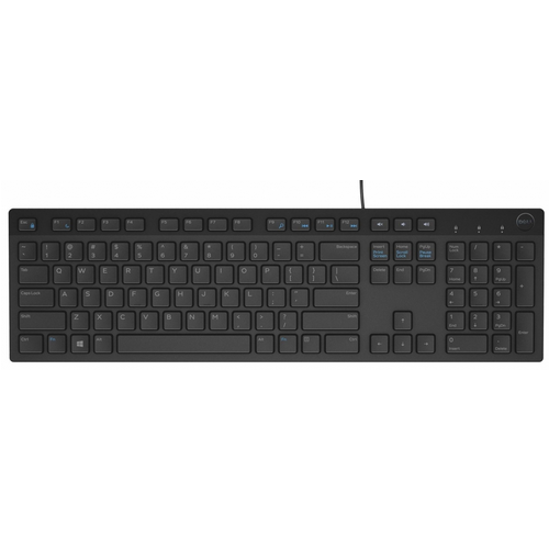 კლავიატურა Dell Multimedia Keyboard-KB216 - Russian (QWERTY) - Black (580-ADGR)