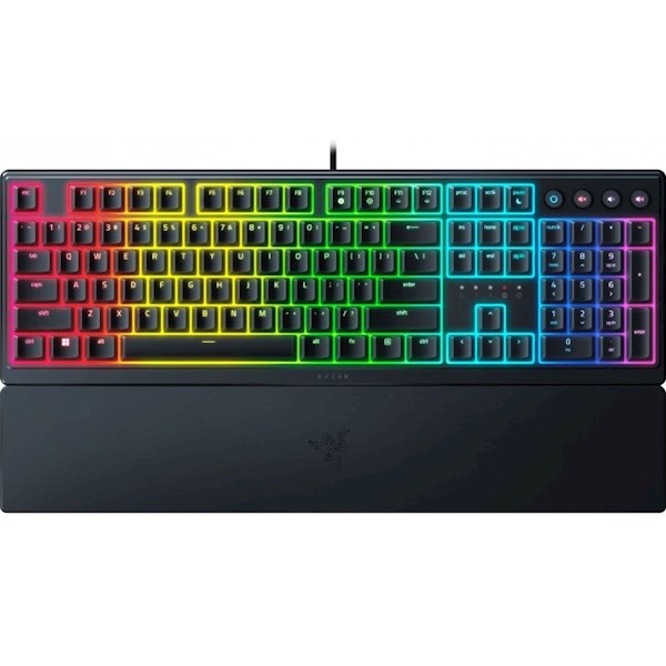 კლავიატურა Razer Keyboard Ornata V3 RGB 104key Mecha-Membrane Switch USB RU Black