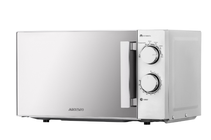 მიკროტალღური ღუმელი ARDESTO Microwave oven, 20L, mechanical control, 800W, handle opening, silver