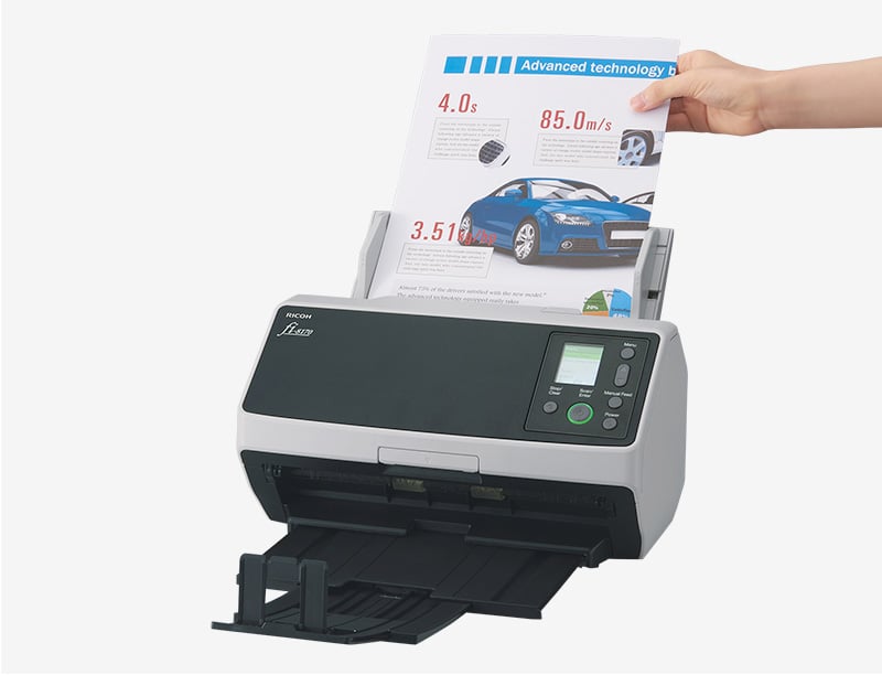 სკანერი Ricoh fi-8170 (PA03810-B051) | 70ppm/140ipm A4 Duplex ADF Gigabit Ethernet USB3.2 LED Workgroup Scanner 10,000 sheets/day