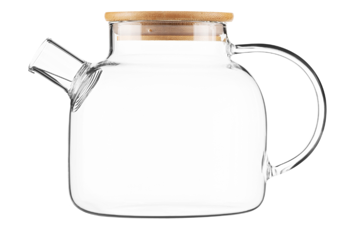 ჩაის დასაყენებელი Ardesto Tea pot, 1200 ml, borosilicate glass, bamboo