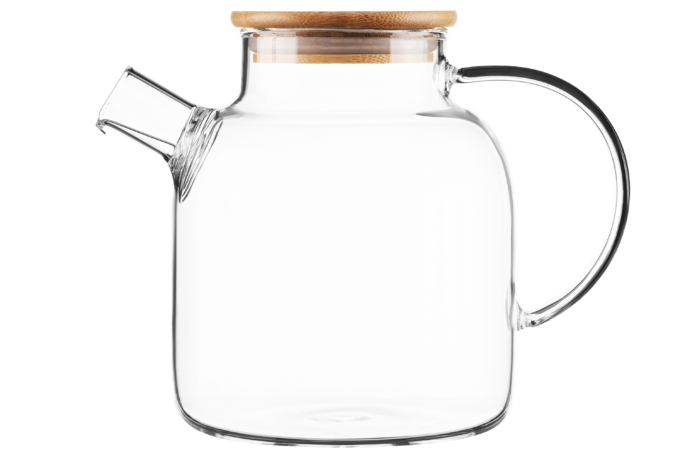 ჩაის დასაყენებელი Ardesto Tea pot, 1500 ml, borosilicate glass, bamboo