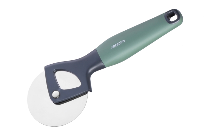 პიცის დანა ARDESTO Pizza wheel  Gemini, gray/green, s/s, pp with soft touch