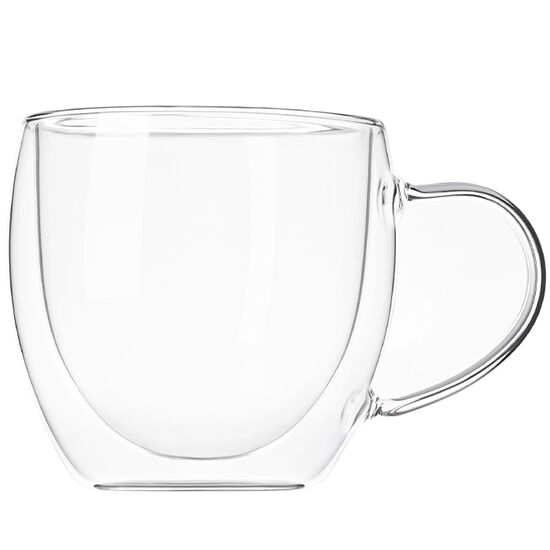 ჭიქა ARDESTO Double wall borosilicate glass mug set, 250 ml, 2 pcs, with handles