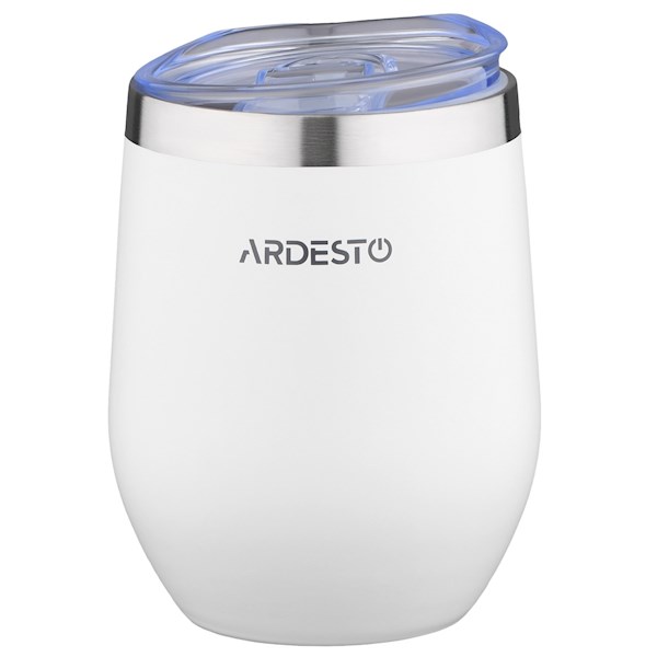 თერმო ჭიქა Travel mug Compact mug 350 ml, white, s/s