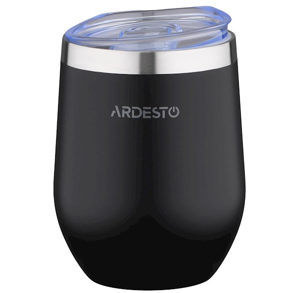 თერმო ჭიქა Ardesto Travel mug Compact mug 350 ml, black, s/s