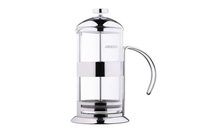 ჩაის დასაყენებელი ARDESTO French press  Gemini, 1000 ml, stainless steel, glass
