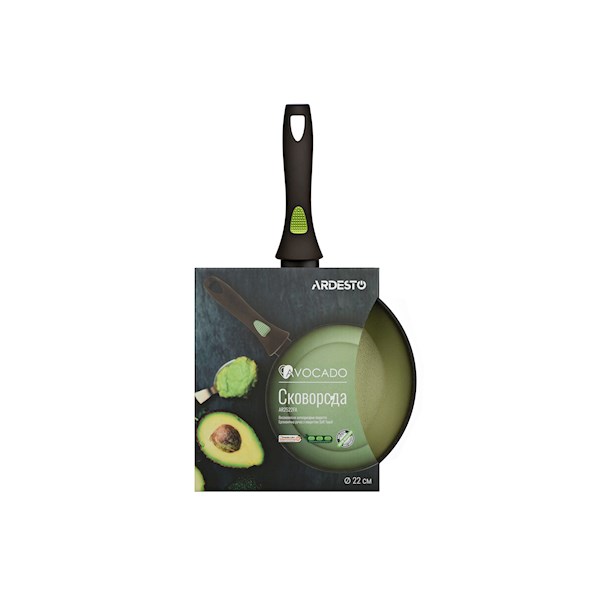  ტაფა  Fry pan Ardesto Avocado 22 cm, green, aluminium