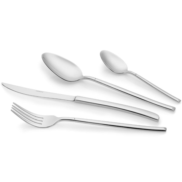 დანა ჩანგლის ნაკრები Ardesto Cutlery set Black Mars Monza  24pcs., stainless steel