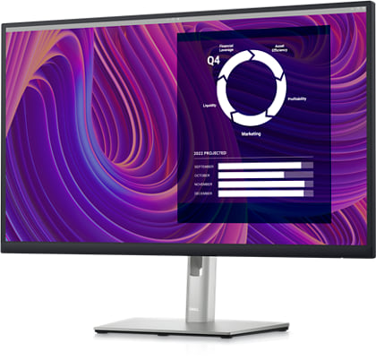 მონიტორი DELL Monitor LCD 27" DELL P2723D HDMI, DP, USB, IPS, 2560x1440, 99%sRGB, Pivot