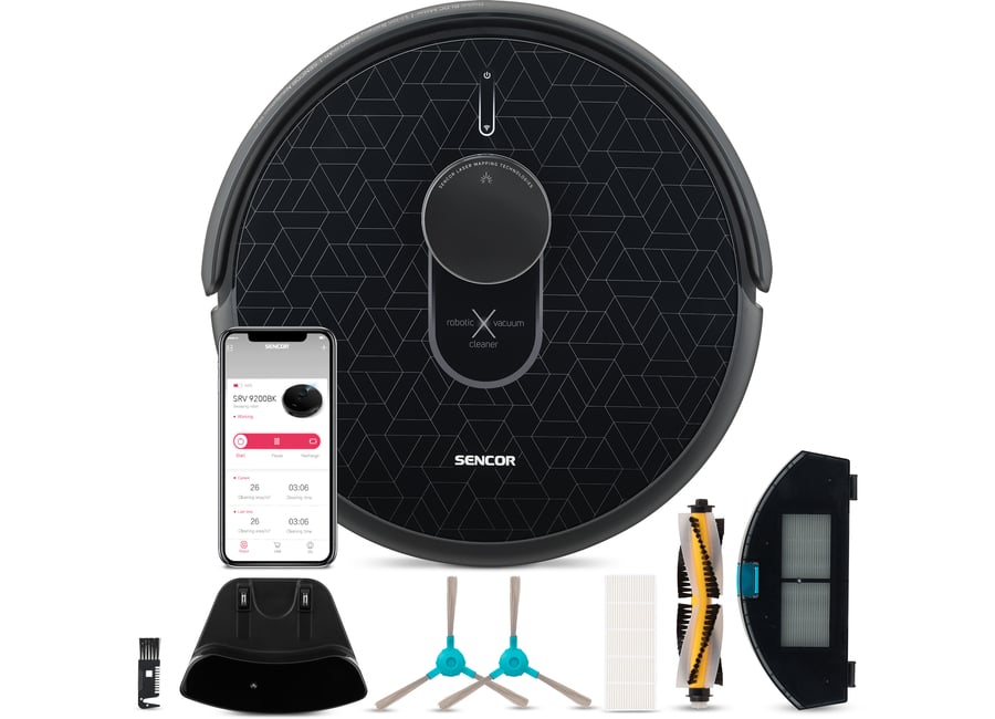 მტვერსასრუტი SRV 9200BK  Robot Vacuum Cleaner   SENCOR
