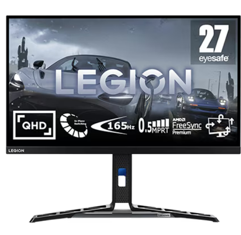 მონიტორი Lenovo Legion Y27q-30 (66F7GAC3EU) 27, 2K 2560x1440, 16:9, IPS, 165 Hz, 0.5 ms, 400 nits, 1000:1, 3Wx2, 2x HDMI® 2.0, 1x DP 1.4, 4x USB 3.2 Gen 1, Tilt, Swivel, Pivot, Height Adjust Stand, 3YrW